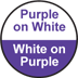 purple white